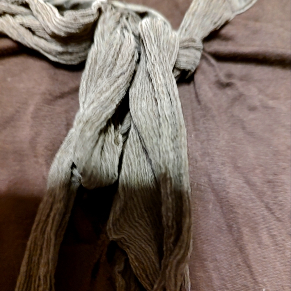 🤎 Whimsical KCR Chocolate Brown & Mocha Organza Ribbon Camisole Tank Top - XS - Picture 3 of 8